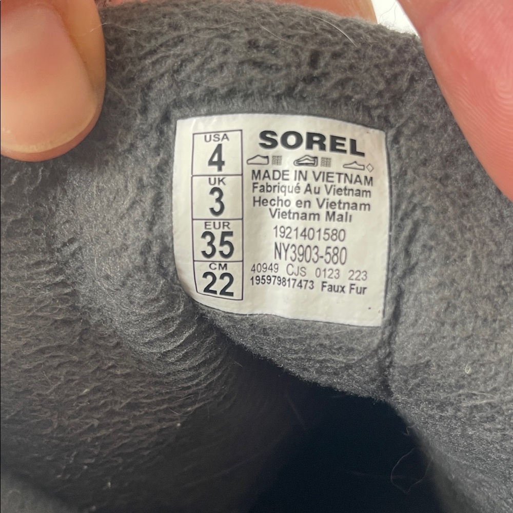 Sorel Quilted Boots with Pink and Gray Accents - Picture 4 of 4